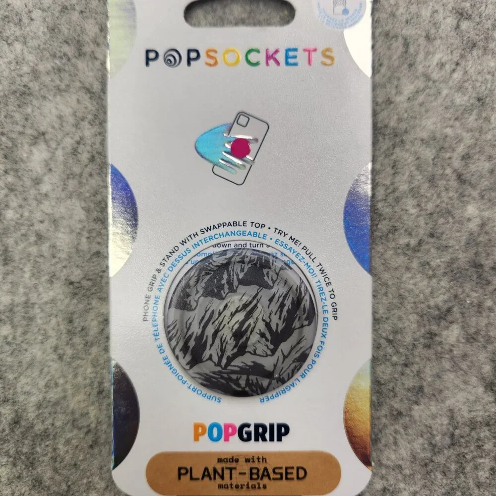 Translucent Mountains Popsockets Single Grip & Stand Universal Phones Holder